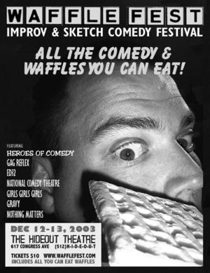 Poster for WaffleFest 2003.