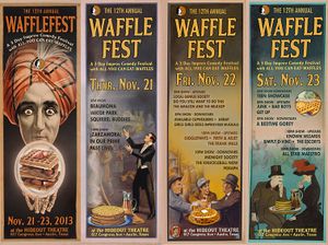 Publicity art for WaffleFest 2013.